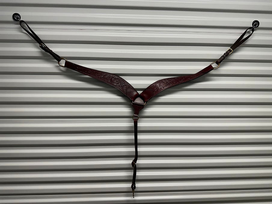 Hidalgo Custom Breast Collar--Western, Tooled