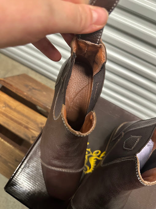 Hidalgo Sevilla Half Boots-Dark Brown