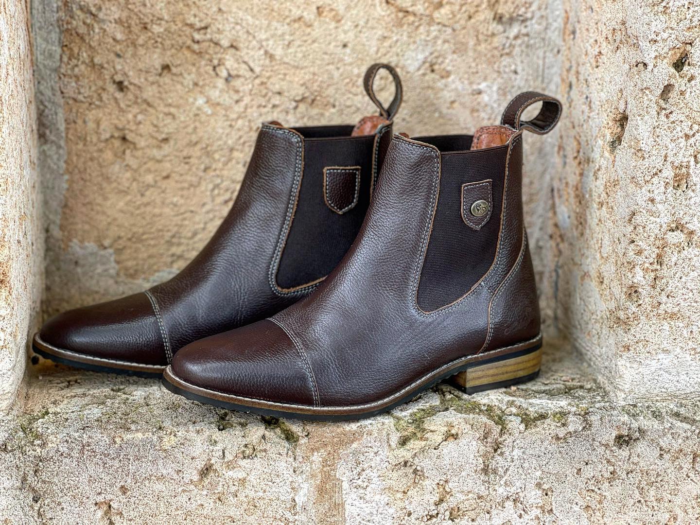 Hidalgo Sevilla Half Boots-Dark Brown