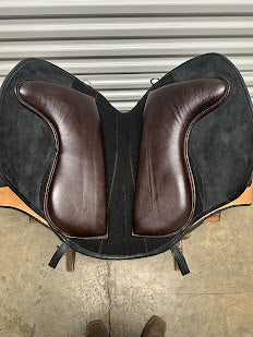 Sanlucar, Standard Tree, Black suede w/natural tooling